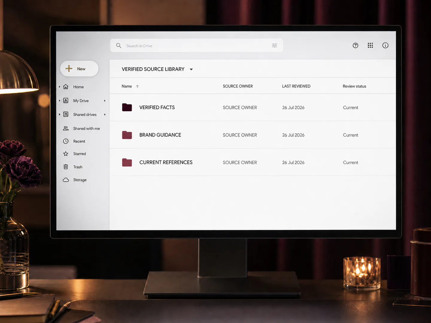 A source owner protects the information used by the workflow.