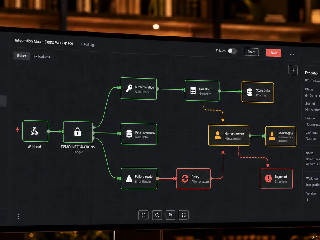 Each integration is treated as a governed project dependency.
