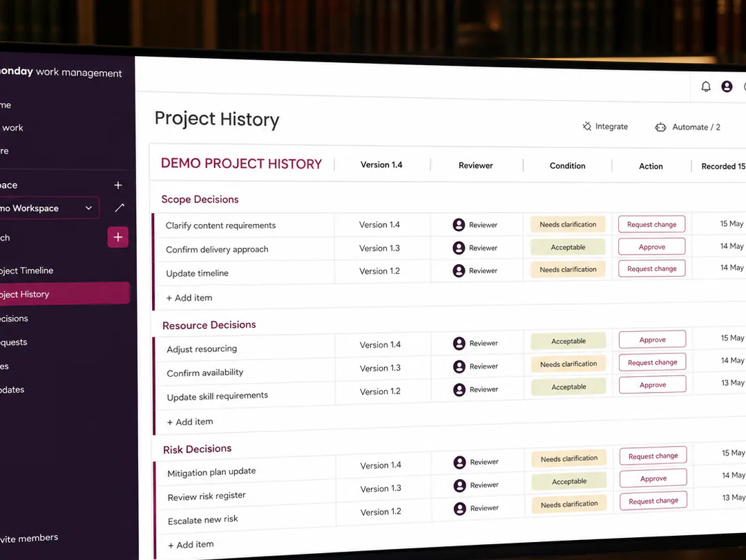 The mobile approval is preserved in the main project history.