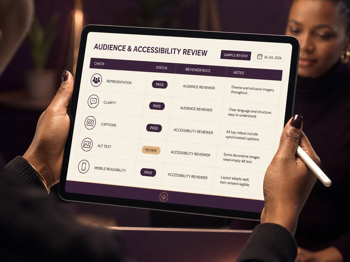The creator advocates for credible representation and accessible communication.