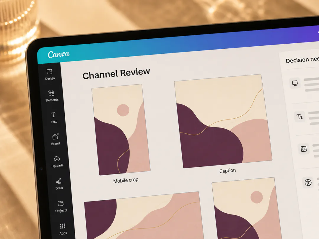 Stakeholders review accessible channel formats and record a specific approval decision.