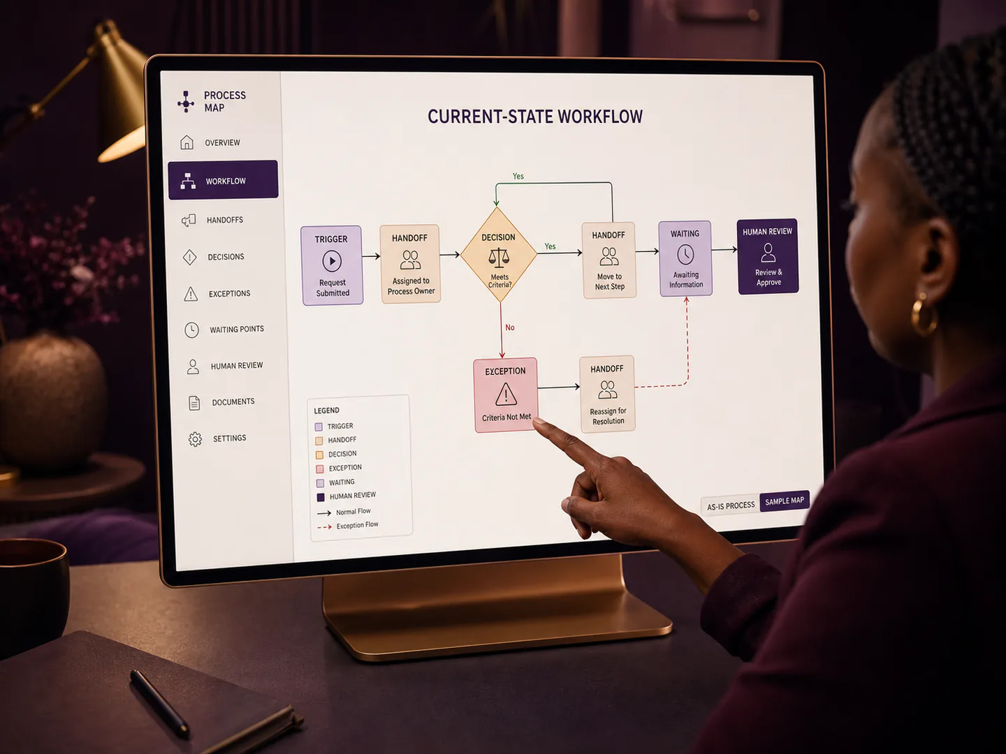 The team maps the real workflow before automating it.