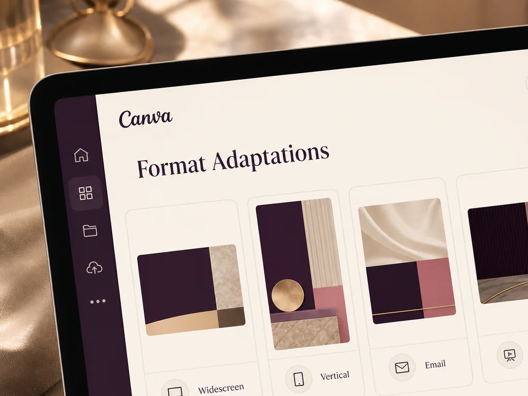 One content idea is adapted to the viewing context of four different channels.