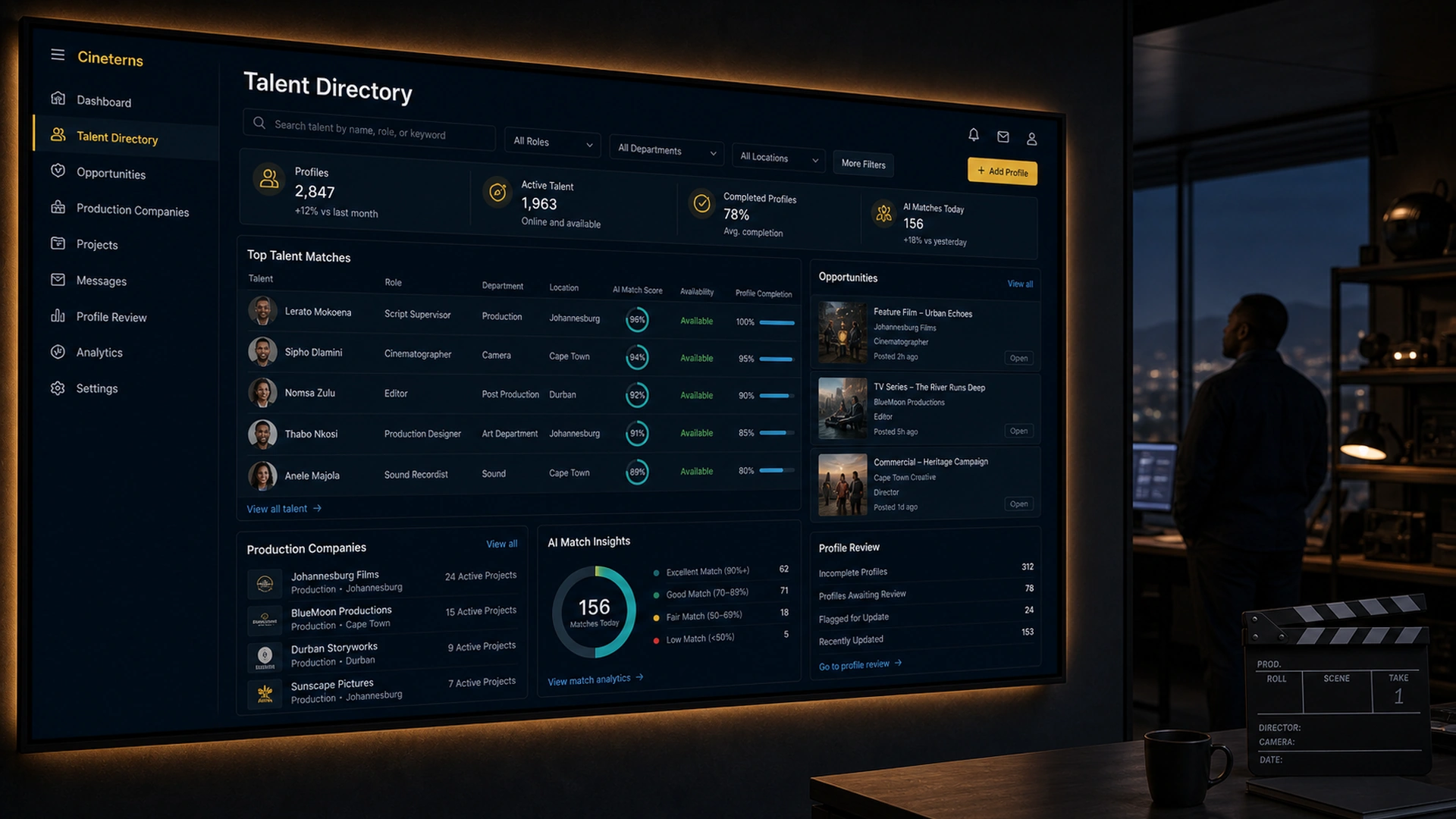 Cineterns — AI Film Industry Directory portfolio image