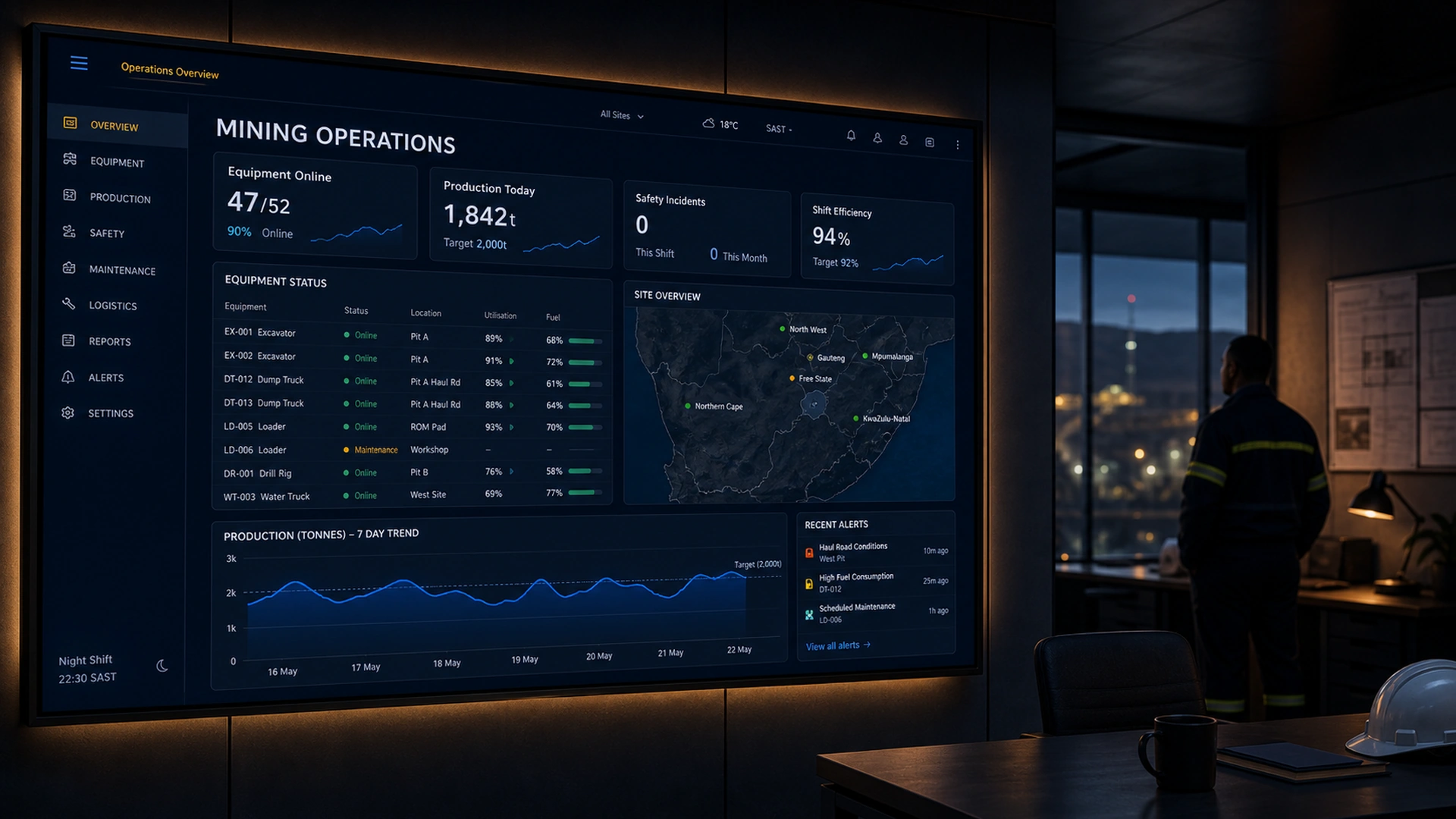 Socinga Mining Hub — Operations Platform portfolio image
